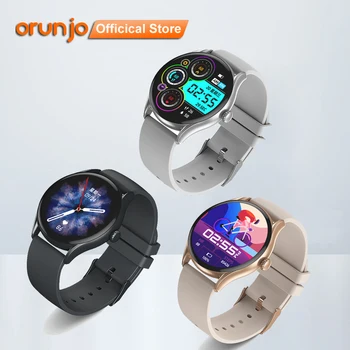 Orunjo AW19 Смарт-часы Мужские С Полным Сенсорным экраном Спортивные Фитнес IP68 Из Цинкового Сплава Bluetooth Call GTR 3 Pro Smartwatch Для Android ios