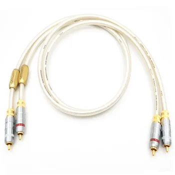 QED signature Посеребренный OCC RCA кабель Аналоговый кабель RCA аудиокабель Hi-Fi аудио соединительный кабель 2rca- 2rca