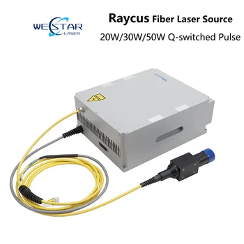 Raycus 20 Вт 30 Вт 50 Вт Импульсный волоконный лазер с модуляцией добротности 1064 нм для Лазерной маркировочной машины