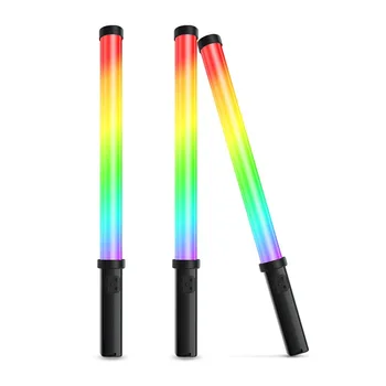 RGB Handheld LED Light Wand 2000mAh Перезаряжаемая Фотолампа Stick 360 ° Полноцветная С Регулируемой Яркостью для Съемки потокового видео в реальном времени