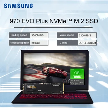 Samsung 970 EVO PLUS 250GB 500GB 1TB 2TB 970 PRO 512GB 1TB SSD NVMe Внутренний Твердотельный накопитель Жесткий диск HDD для Настольного Ноутбука
