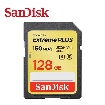 SD-карта SanDisk Extreme SDHC/SDXC 512 ГБ 256 ГБ 128 ГБ 64 ГБ 32 ГБ XVE microSD UHS-I Memory TF 150 МБ/с. Class10 U3 Для камеры V30 4K