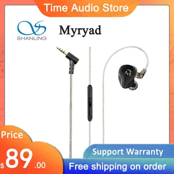 SHANLING Myryad MUSIC 1-9 мм Динамический драйвер Наушники-вкладыши IEM Earbud 0,78 мм Съемный кабель Встроенный микрофон