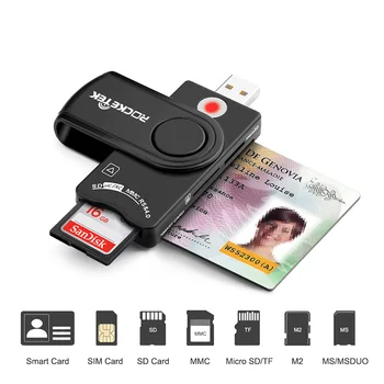 Smart External Card Reader USB 2.0 SIM-карта TF Smart Memory Card Reader Адаптер Флэш-накопитель Cardreader Адаптер для компьютера