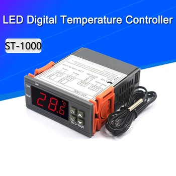 STC-1000 STC 1000 Светодиодный Цифровой термостат для инкубатора Регулятор температуры Терморегулятор Реле Нагрева Охлаждения 12V 24V 220V