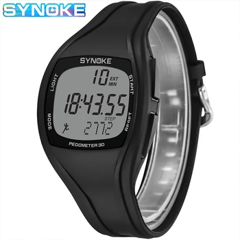 SYNOKE 9105 Часы Мужские Роскошные Водонепроницаемые светодиодные цифровые спортивные часы Мужские 3D Шагомер Квадратные электронные наручные часы Мужские Часы