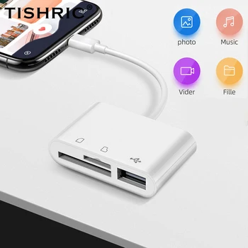 TISHRIC USB C Кард-Ридер 3 В 1 TYPE C Для SD TF USB Smart Memory Flash Drive Кард-Ридер Адаптер Для Телефона ноутбука Type-C Порт