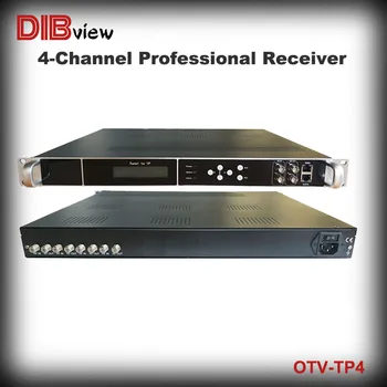 TP4 Профессиональная головная станция цифрового телевидения FTA с 4 операторами DVB-S/S2 RF FTA тюнер 2 * Шлюз ASI-IP ASI BISS Спутниковый ресивер