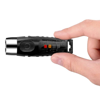 TUNENGE S12 EDC Мини-портируемый светодиодный брелок-фонарик USB Перезаряжаемый карманный фонарь Водонепроницаемый аварийный открытый Кемпинг Рыбалка