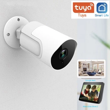 Tuya WiFi Смарт-Камера HD1080P Двусторонний Голосовой Домофон Обнаружение Движения Наружный Монитор Ночного Видения Домашнее Наблюдение Comcorder