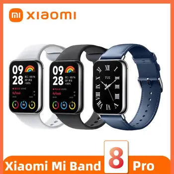 Xiaomi Mi Band 8 Pro смарт-браслет AMOLED цветной квадратный экран Частота сердечных сокращений кислород в крови NFC спортивные водонепроницаемые часы