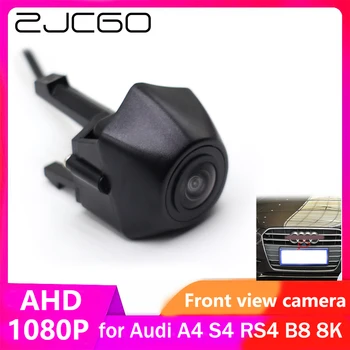 ZJCGO AHD CVBS 1080P 170 ° Автомобильная парковочная камера с ЛОГОТИПОМ Спереди для Audi A4 S4 RS4 B8 8K