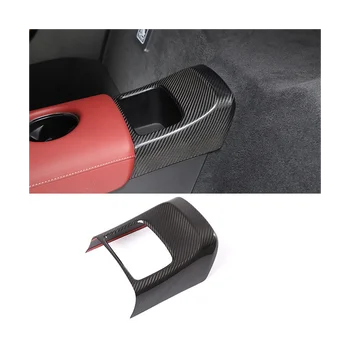 Автомобильный Подлокотник Коробка Задний Отсек Для Хранения Накладка из Углеродного волокна для Toyota Supra GR A90 A91 MK5 2019 2020 2021 2022