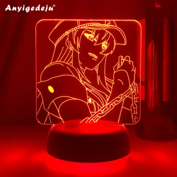 Аниме Светодиодный Светильник Akame Ga Kill Esdeath для Декора Комнаты RGB Меняющие Цвет Ночные Светильники Подарок Манга 3d Светильник Esdeath Akame Ga Kill