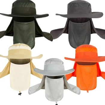 Бейсболка с солнцезащитным кремом, летняя быстросохнущая уличная солнцезащитная кепка, закрывающая лицо на 360 градусов, Мужские и женские пляжные шляпы, капот