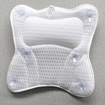 Белая подушка для ванны в форме бабочки, СПА-подушка, 6 подушек для ванны с присоской, подушка в форме бабочки