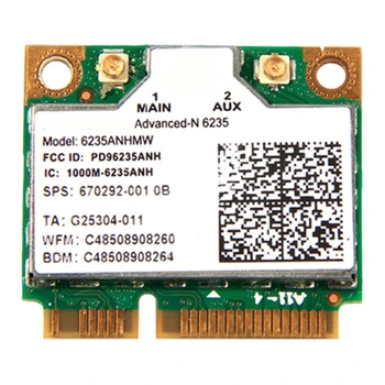 Беспроводная карта локальной сети Centrino Advanced-N 6235 6235ANHMW 6235AN Bluetooth-совместимый Мини 2,4 ГГц/5 ГГц Wlan 300 Мбит/с P9JB