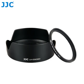 Бленда объектива камеры JJC ES-65B Совместима с объективом Canon RF 50 мм F1.8 STM для EOS R10 R8 R7 R6 R5 Ra R RP R50 с УФ-фильтром 43 мм