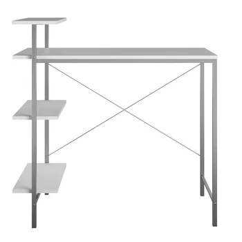 Боковой стол для хранения-белый Стол для ноутбука, Компьютерный стол, офисный стол, мебель