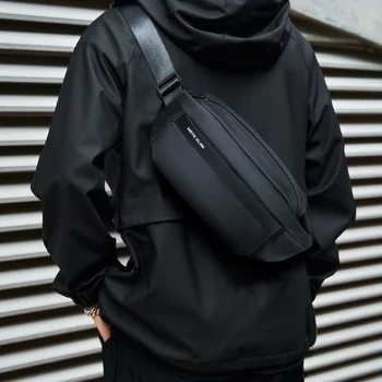 Высококачественная Водонепроницаемая мужская сумка через плечо для деловых поездок, 7,9-дюймовая многофункциональная противоугонная сумка на молнии