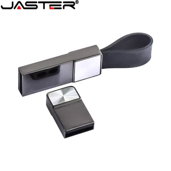 Высокоскоростные флэш-накопители JASTER 64GB Metal Pen drive 32GB Водонепроницаемый USB 2.0 16GB 8GB Черный Memory Stick для компьютера с пользовательским логотипом