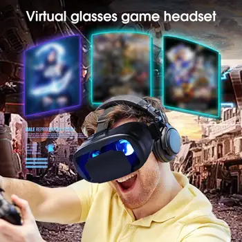 Гарнитура виртуальной реальности Полезный полноэкранный 3D дизайн, Мобильные игры, очки-гарнитура виртуальной реальности для взрослых