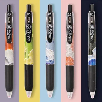 Гелевая ручка Zebra Limited с ручной росписью Sky, Черная, JJ15, быстросохнущая, 0,5 мм, канцелярские школьные принадлежности