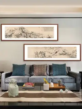Гора Фучунь Цзю Ту, традиционная китайская живопись, Пейзажная живопись, фоновая стена для гостиной