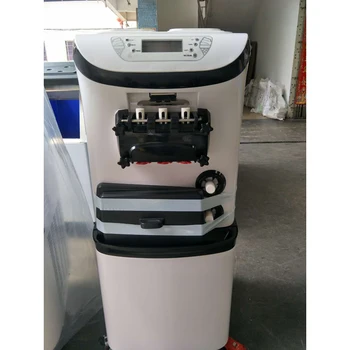 Горячая итальянская настольная мини-машина для приготовления мягкого мороженого с 3 вкусами объемом 36-42 л/ч.