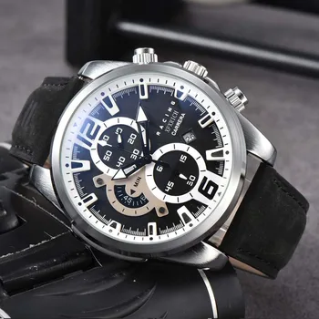 Горячие Оригинальные брендовые часы AAA для мужчин, Классические многофункциональные часы в стиле Carrera, Деловые часы с автоматическим хронографом даты, мужские часы
