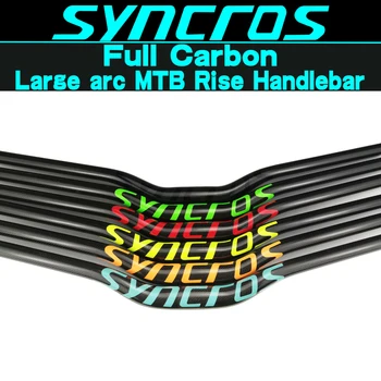 Детали для горных велосипедов syncros из углеродного волокна, руль в форме большой дуги в форме ласточки, руль для горного велосипеда с подъемом назад на 20 градусов