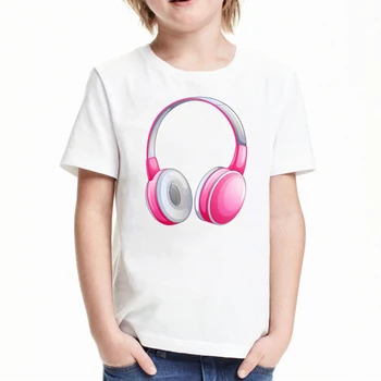 детская футболка, забавная футболка для девочек, одежда для девочек, детская одежда, музыкальные ноты, летние топы для детей, футболки с рисунком для мальчиков