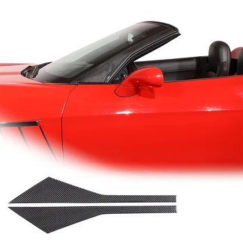 Для Chevrolet Corvette C6 2005-2013, отделка передней стойки автомобиля из мягкого углеродного волокна, полоска для Автостайлинга