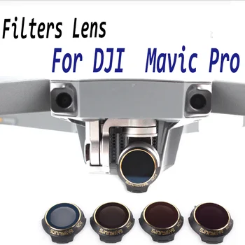 Для DJI Mavic Pro Professional/Platinum Фильтр Объектива Нейтральной Плотности UV + CPL + ND4 + ND8 Фильтр Polar C-PL Аксессуары для Дрона Камера