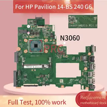 Для HP Pavilion 14-BS 240 G6 246 G6 DA00P1MB6D1 Материнская плата ноутбука TPN-Q186 Процессор N3060 925425-001 Материнская плата ноутбука DDR3L