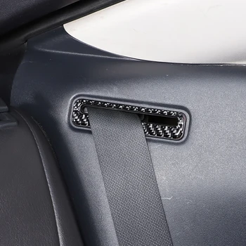Для Mitsubishi Eclipse 2006-2011, Мягкий автомобильный ремень безопасности из углеродного волокна, накладка на панель, наклейка для отделки Автомобильных аксессуаров