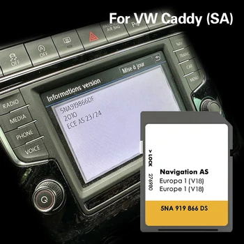 Для VW Caddy SA 32 ГБ Карта навигации SD карта как V18 Эстония Кипр спутниковая навигация GPS