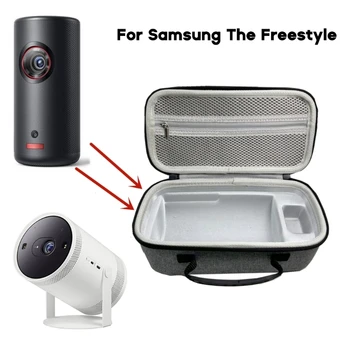 для проектора Samsung Противоударная дорожная сумка для переноски, прочная сумка для хранения с двухслойным сетчатым карманом, сумочка