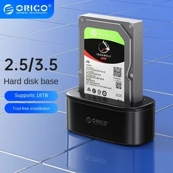 Док-станция для жесткого диска ORICO от USB 3.0 до SATA, док-станция для жесткого диска 2,5/3,5 дюймов, чехол для SSD-диска, коробка для жесткого диска, док-станция