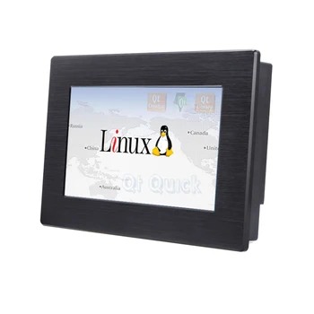 емкостный или резистивный сенсорный экран 800x480 ethernet порт 7-дюймовая Linux-система lcd hmi для домашней автоматизации