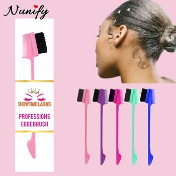 Изготовленная на заказ Упаковка краевой щетки с вашим собственным логотипом Профессиональная расческа для парикмахерской Персонализированная двухсторонняя расческа для волос для женщин