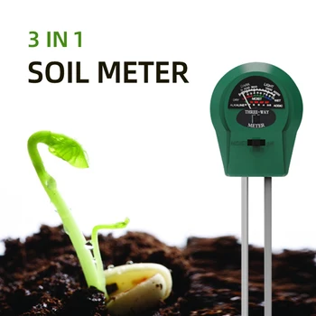 измеритель влажности почвы и воды 3 в1, Измеритель влажности почвы, Садовый Измерительный инструмент, Измеритель влажности почвы, Кислотности, Солнечного света, Тест PH