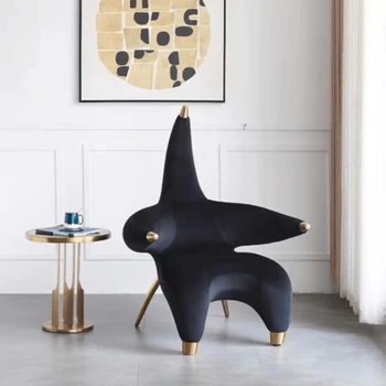 Индивидуальная легкая роскошная скандинавская модель дома FRP большая звезда морская звезда односпальный диван кресло Мебель для гостиной