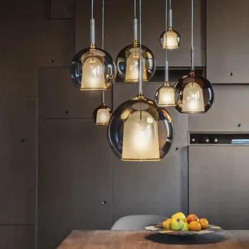 Итальянская светлая Роскошная люстра в скандинавском минималистичном дизайнерском стиле Bubble Stairwell Home Прикроватная светодиодная лампа Lustres Home для гостиной