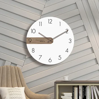 Итальянские офисные настенные часы кварцевые бесшумные дизайнерские классические настенные часы эстетичный минималистичный Wandklok украшение для спальни GXR45XP