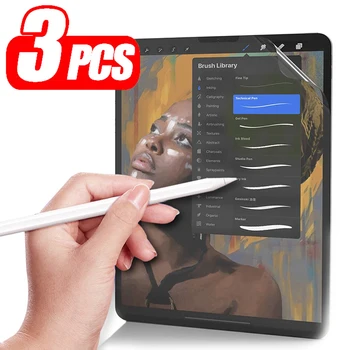 Как Бумажная Защитная пленка для экрана iPad Pro 12,9 2022 A2764 A2436, Матовая ПЭТ-пленка для рисования iPad Pro 12,9 2021 2020 2018 2017 2015