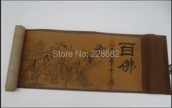 Китайская древняя каллиграфия, картина с изображением 100 Будды, бесплатная доставка