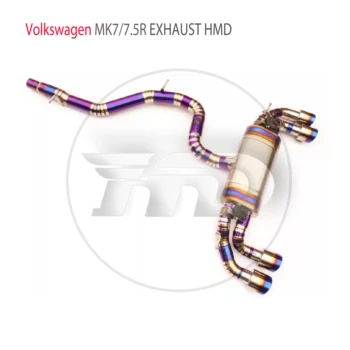 Клапан выхлопной системы из титанового сплава HMD Catbak для Volkswagen Golf MK7R MK7.5R, Автомобильные аксессуары, запасные части для Авто
