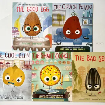 Книги на английском языке TheBadSeed Bad Seed GoodEgg Good Egg CoolBean 5 Детских книжек с картинками