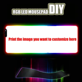 Коврик для мыши на заказ DIY RGB LED Большой игровой коврик для мыши Настольный коврик для ноутбука для контроля скорости игрока, удобный и прочный
